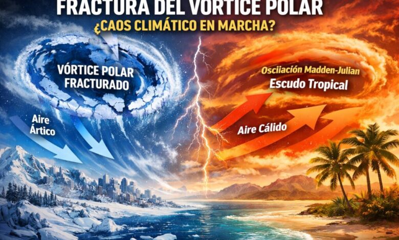 Vórtice Polar Fracturado
